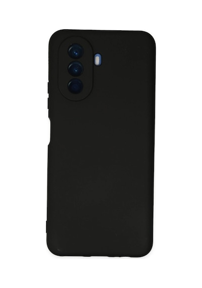 Huawei Nova Y70 Kılıf Nano İçi Kadife Silikon - Siyah -