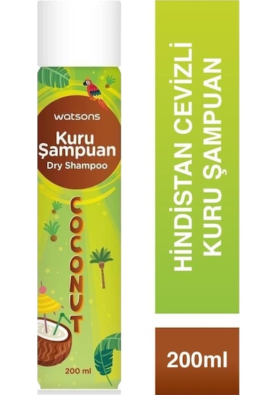 Watsons Hindistan Cevizi Aromalı Kuru Şampuan 5 x 200 ML