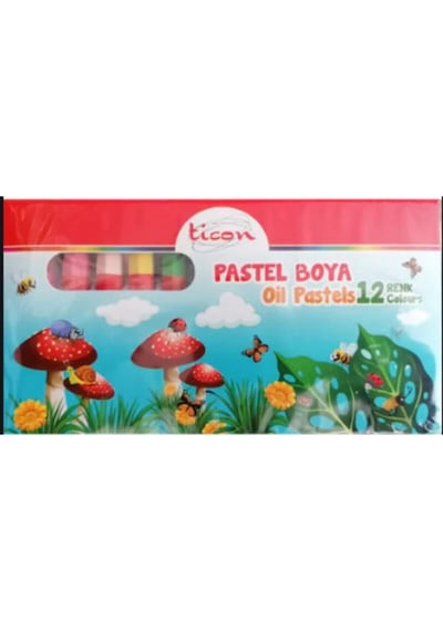 Ticon 12 Li Yağlı Pastel Boya