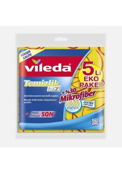 Vileda %30 Mikrofiberli Temizlik Bezi 5'li Paket Diğer