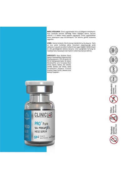 Cliniclab Pro+ Pure %14 Procapixyl Growth Factor Meso Serum 6 Ml 10'lu