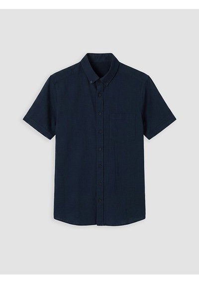 Lcwaıkıkı Classic Lacivert Regular Fit Armürlü Erkek Gömlek