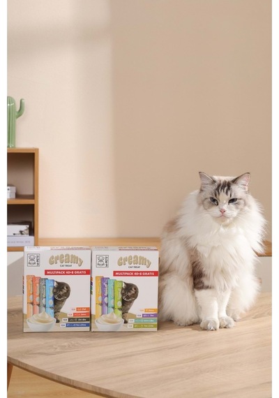 19041699-m-pets 4 Lezzet Karışık Kedi Creamy 40+8 Bedelsiz 48x15gr