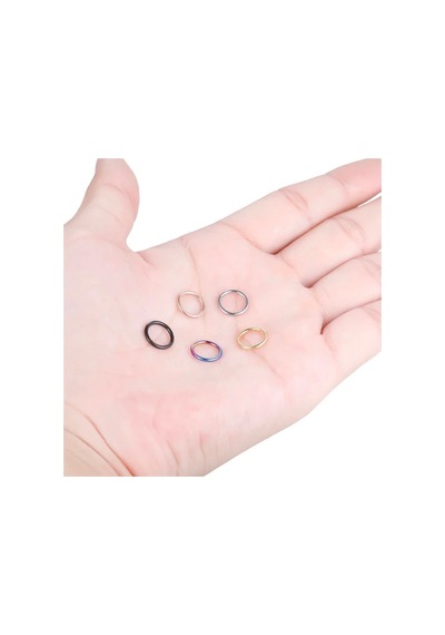 Cerrahi Çelik Tam Halka Klipsli Tragus, Helix Piercing Gold