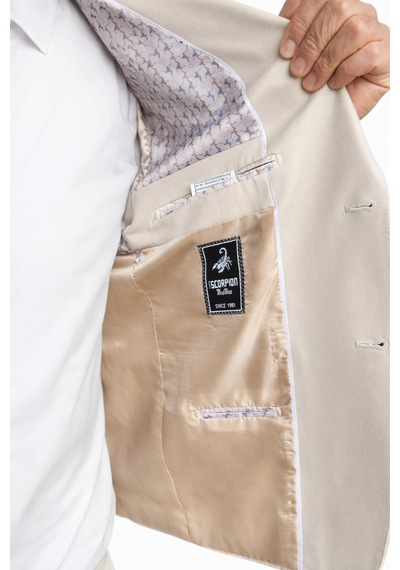 Plus Scorpion Erkek Blazer Ceket Twill Puntolu Kırlangıç Yaka 2 Düğmeli Çift Yırtmaçlı Slim Fit Taş Plus Scorpion Erkek Blazer Ceket Twill Puntolu Kırlangıç Yaka 2 Düğmeli Çift Yırtmaçlı Slim Fit Taş