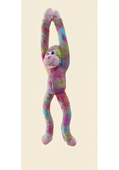 Peluş Sesli Maymun 90 Cm Çok Renkli