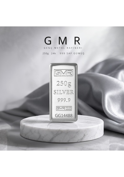 2 Adet 250 Gr Külçe Gümüş 999 Ayargmr