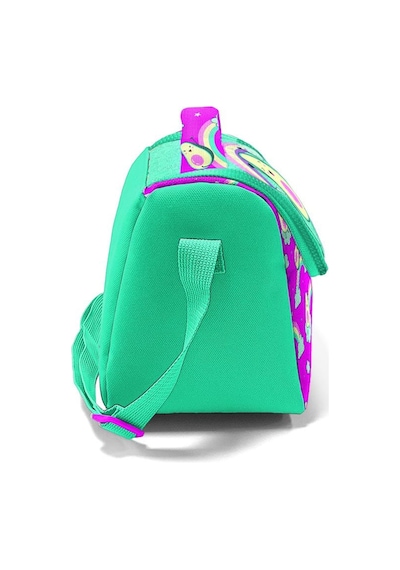Coral High Kids Pembe Su Yeşili Avokado Desenli Simli Thermo Beslenme Çantası 11855