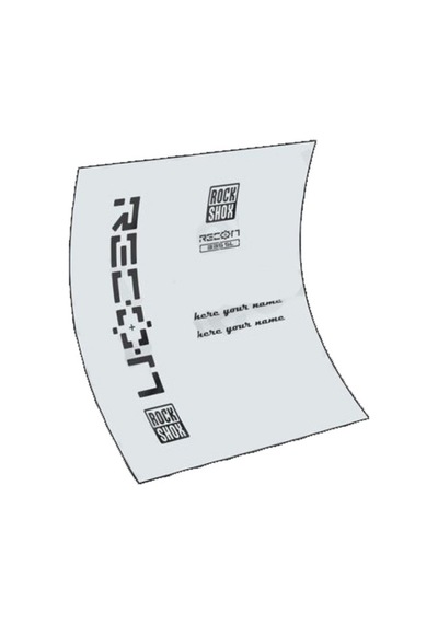 Rockshox Recon 355 Decal Kit 11.4015.005.000 Siyah - Kırmızı