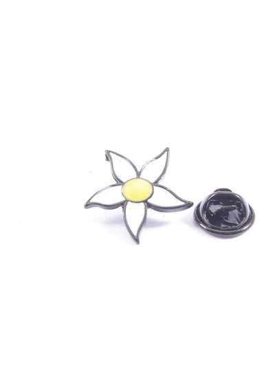 Çiçek Pin Beyaz