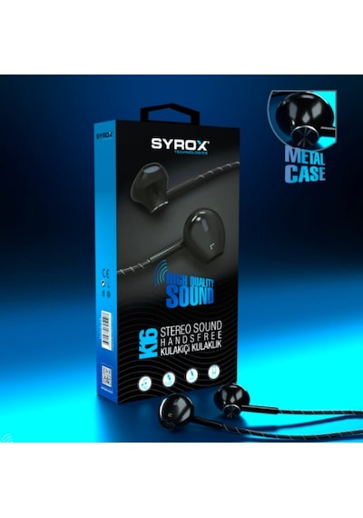 Syrox K16 Ekstra Bas Stereo Kulak İçi Kulaklık