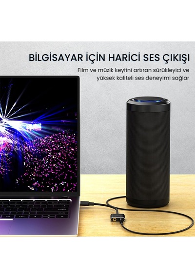 Tr Type-c Ses Kartı 3.5mm Kulaklık Ve Mikrofon Girişli