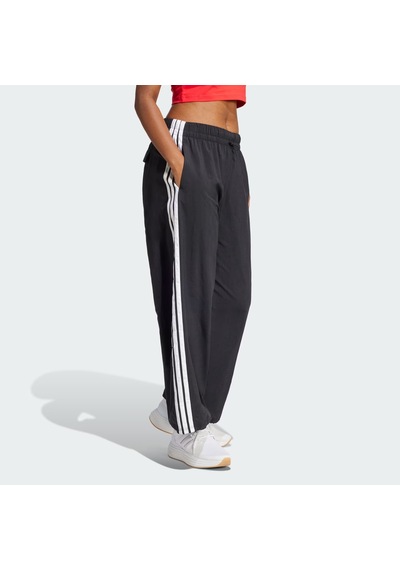 Adidas Essentials 3-stripes Lifestyle Woven Kadın Paraşüt Pantolon Je1306 Siyah