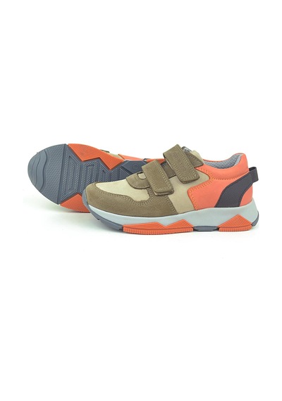 Rakerplus Hakiki Deri Kum Rengi Çocuk Sneakers Spor Ayakkabı