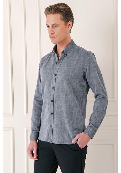 Efor Slim Fit Düğmeli Yaka %100 Pamuk Klasik Siyah Gömlek Gk 723 Siyah Efor Slim Fit Düğmeli Yaka %100 Pamuk Klasik Siyah Gömlek Gk 723 Siyah