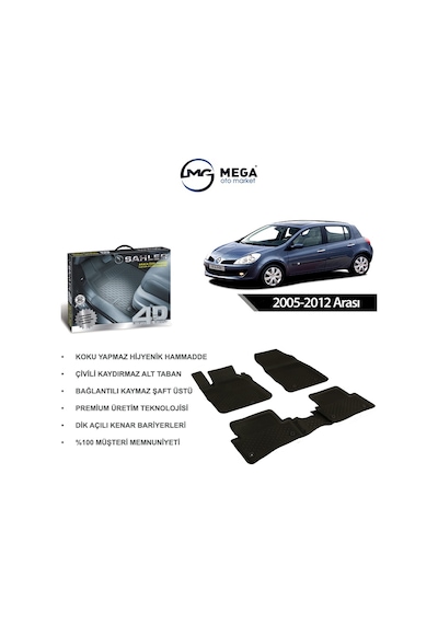 Renault Clio 3 Paspas Sahler 4.5D Havuzlu 2005-2012 Arası