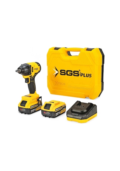 Sgs Darbeli Somun Sıkma Seti 330 Nm Tork 20v 1/2 2 4.0ah Kömürsüz Motor