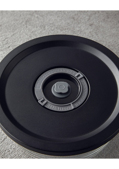 English Home Vacuum Pro Lock 7 Parça Vakum Cihazlı Cam Saklama Kabı Siyah Siyah