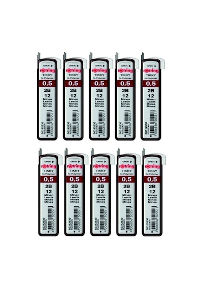 Rotring 0.5 Mm 2b Hi-polymer Kalem Ucu 10'lu Paket