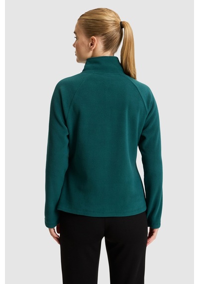 U.S. Polo Assn. Kadın Yeşil Yarım Fermuarlı Sweatshirt 50329013-vr060 Eden Green