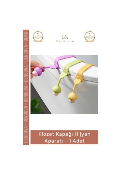 Klozet Banyo Tuvalet Mantar Tasarım Ergonomik Temassız Kaldırma Klozet Kapağı Hijyen Aparatı - 1 Ad Çok Renkli
