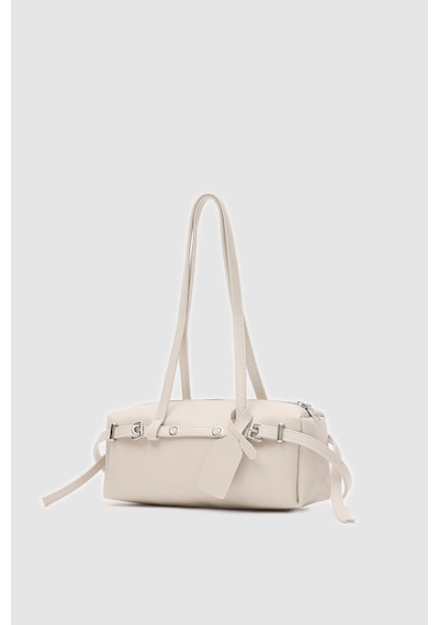 Shule Bags Boop Baget Çanta Krem Krem