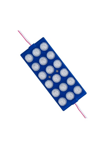 Mavi Modül Led - 12v 6w Mavi Led 18'li - Mavi Profesyonel Modül Led 18 Ledli - 1 Adet