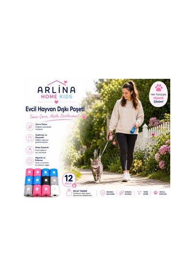 Evcil Hayvan Dışkı Poşeti 12 Rulo