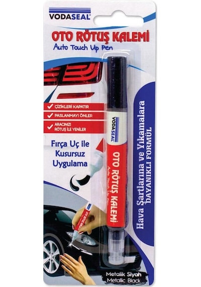 Oto Rötuş Kalemi Metalik Siyah 5 Ml