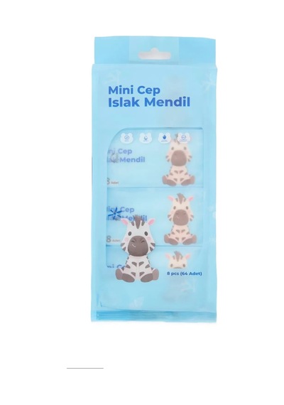 Mini Cep Islak Mendil Günlük Pratik 8&amp 39'lu Paket 5047 6'li