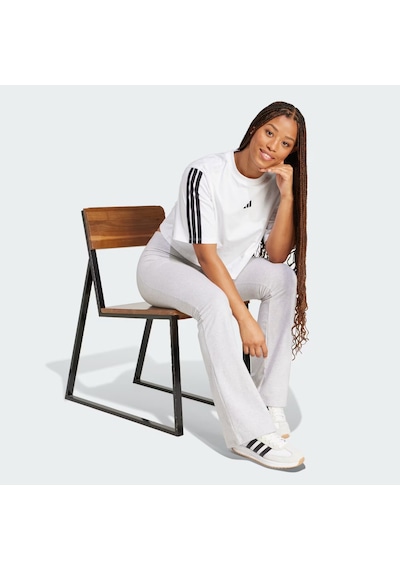 Adidas Essentials 3-stripes Cotton Loose Kadın T-shirt Jd4999 Beyaz