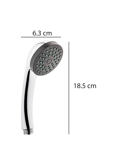 Pera Caprice Duş Başlığı + L Mafsal + Siyah Duş Hortumu Duş Takımı Duş Seti Diğer