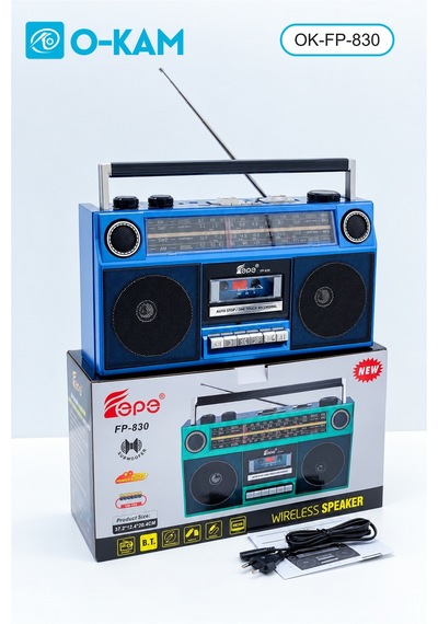 O-kam Fp-830 Bluetooth Kasetçalarlı Dört Bant Retro Radyo