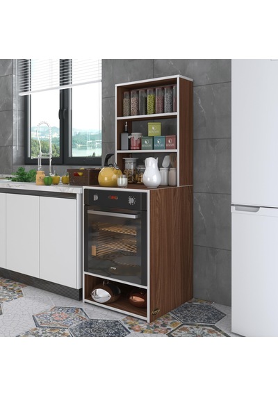 Kenzlife ankastre fırın dolabı canfeza cvz 165*60*56 mutfak raflı