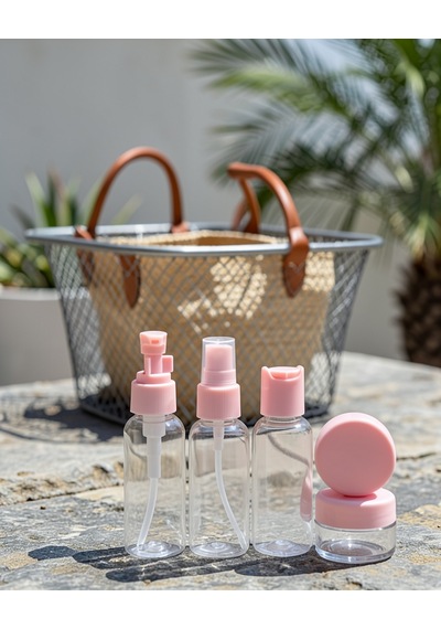 30 Ml 5'li Seyahat Banyo Şişe Seti Uczzz5liseyahatşişesipembe-3 Diğer