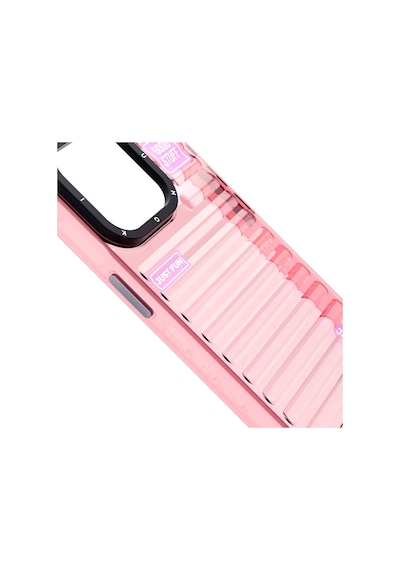 Apple Uyumlu iPhone 15 Pro Kılıf Şeffaf Renkli Tasarım Youngkit Fluorite Serisi Kapak Pembe