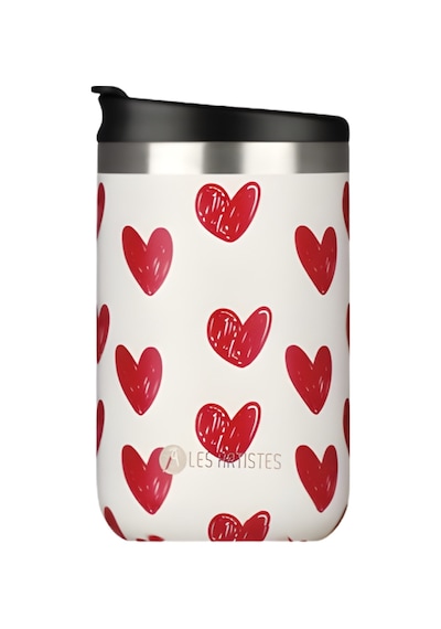Les Artistes Paris Isı Yalıtımlı Çelik Termos Mug 350ml Heart 3+ Yaş / Çok Renkli