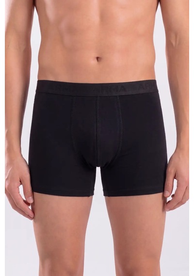 Astrid T Premium Rahat Giyim Hediye 6'lı Paket Erkek Pamuklu Likralı Esnek Kumaş Siyah Boxer