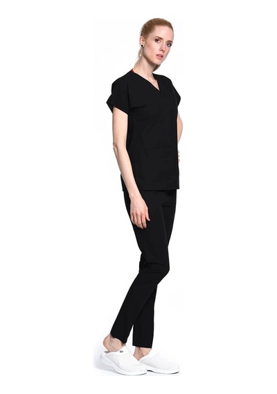 Siyah Hemşire Takımı Unisex