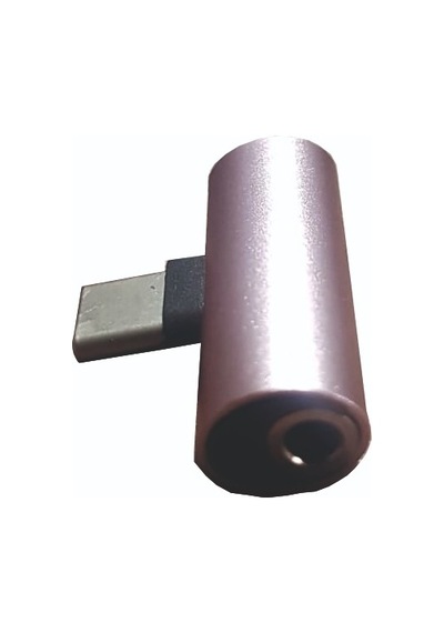 Type-c To Aux Ve Şarj Çevirici Adaptör Qtop 4485 Rosegold