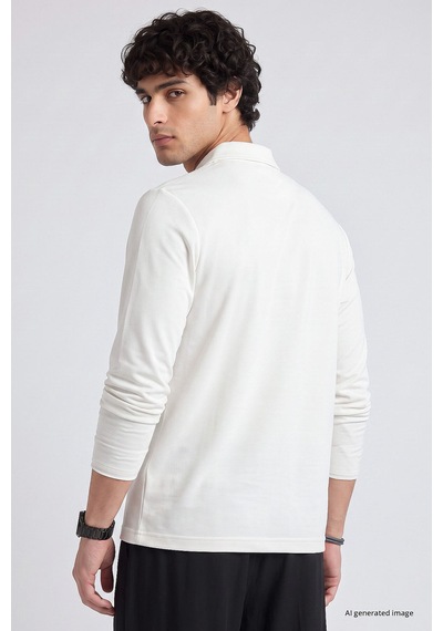 Tommy Life Ekru Rahat Form Basic Erkek Polo Yaka T-shirt - 88512