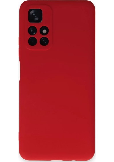 Newface Xiaomi Redmi Note 11t Kılıf Nano İçi Kadife Silikon - Kırmızı