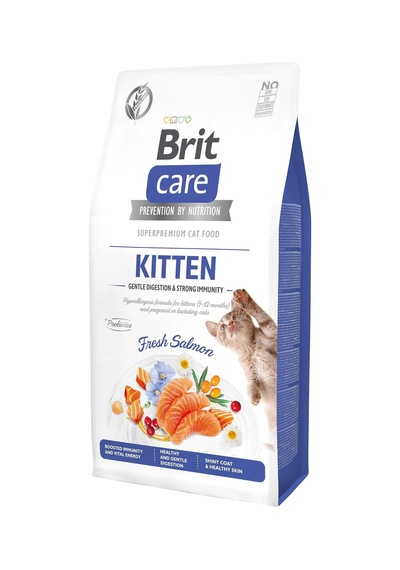 Gentle Digestion & Strong İmmunity, Yavru Kediler İçin, Tahılsız, Hipoalerjenik, Taze Somon Balıklı Kuru Mama, 7 Kg