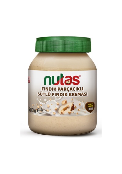 Nutas Fındık Parçacıklı Sütlü Fındık Kreması 700g