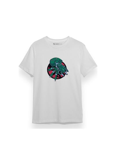 Ghost İn The Shell Anime Green Tachicoma Power Beyaz Kısa Kol Erkek Tshirt 001