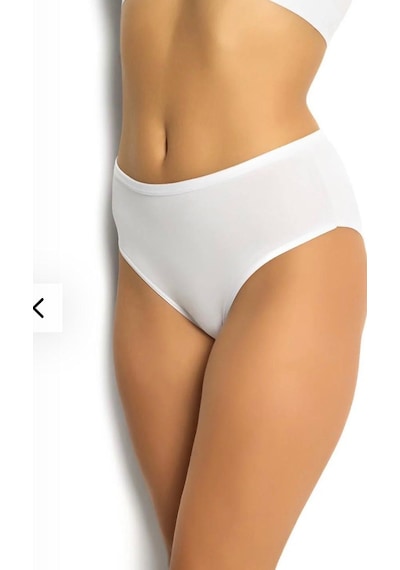 Jiber Bayan Bato Bikini Pamuklu Külot 6 Adet-652 Beyaz