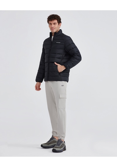 Skechers M Outerwear Padded Jacket Erkek Siyah Mont S231242-001 Siyah