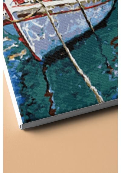 Webstyle Sayılarla Boyama Seti Kasnaklı Ege Kıyıları 60 X 75 Cm