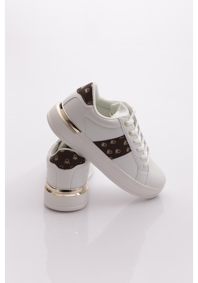Benetton Bni-12132 Kadın Sneaker Ayakkabı Beyaz