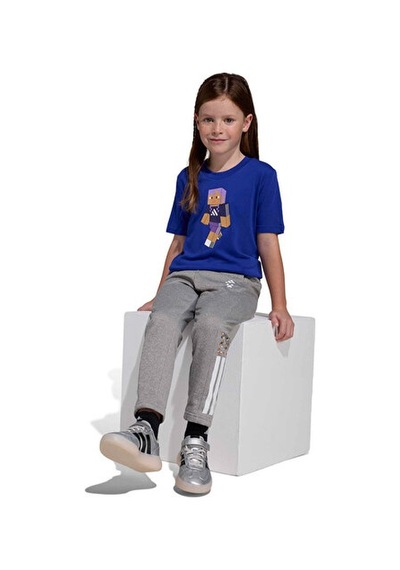 Adidas Lk Mc Tr Tee Çocuk Günlük Tişört Ka0249 Mavi Mavi